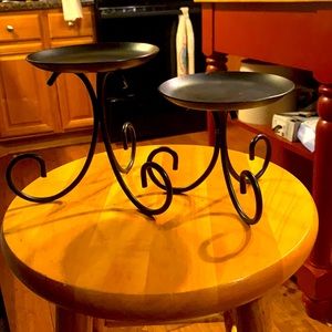 Black Longaberger Candlebra